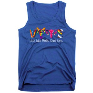 Vote Like Ruth Sent You Uterus Feminist Lgbt Tank Top