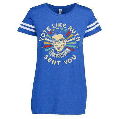 Vote Like Ruth Sent You Feminist Enza Ladies Jersey Football T-Shirt