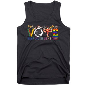 Vote Like Ruth Sent You Feminist Voting Inspirational Tank Top