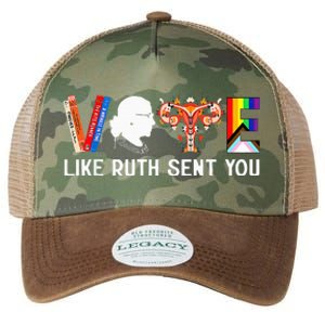 Vote Like Ruth Sent You Uterus Feminist Lgbt Legacy Tie Dye Trucker Hat