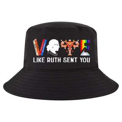 Vote Like Ruth Sent You Uterus Feminist Lgbt Cool Comfort Performance Bucket Hat