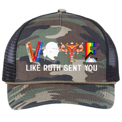 Vote Like Ruth Sent You Uterus Feminist Lgbt Retro Rope Trucker Hat Cap