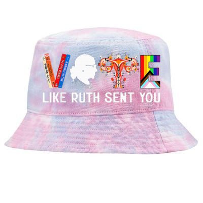 Vote Like Ruth Sent You Uterus Feminist Lgbt Tie-Dyed Bucket Hat