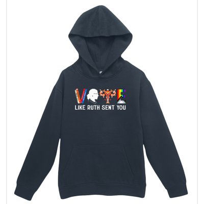 Vote Like Ruth Sent You Uterus Feminist Lgbt Urban Pullover Hoodie