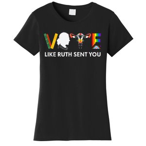 Vote Like Ruth Sent You Uterus Feminist Lgbt Rights Women's T-Shirt