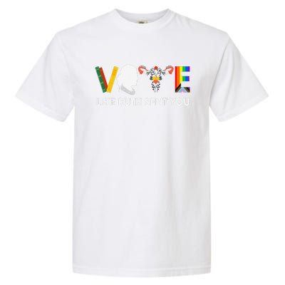 Vote Like Ruth Sent You Uterus Feminist Lgbt Rights Garment-Dyed Heavyweight T-Shirt