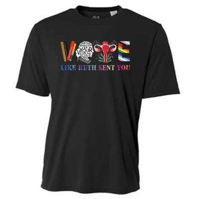 Vote Like Ruth Sent You Gift Cooling Performance Crew T-Shirt