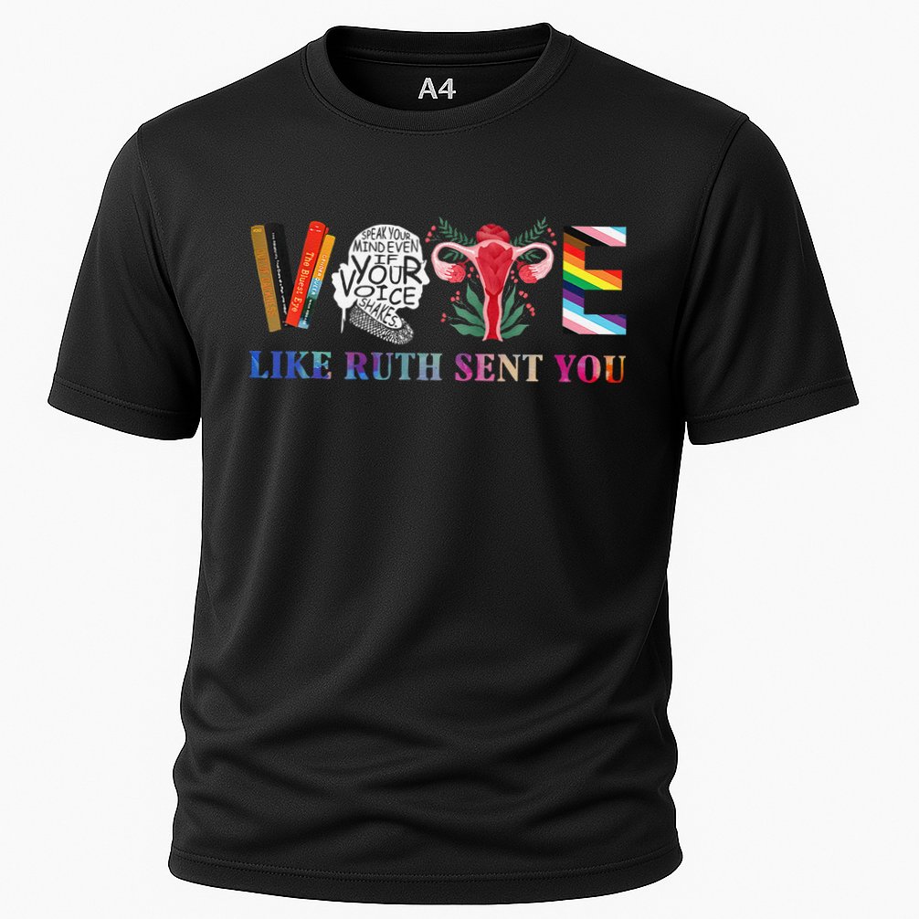 Vote Like Ruth Sent You Gift Cooling Performance Crew T-Shirt
