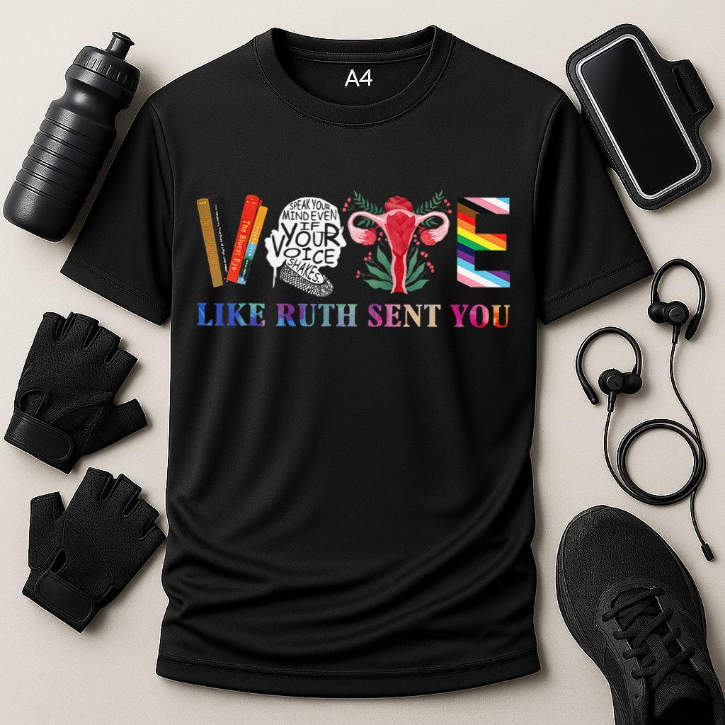 Vote Like Ruth Sent You Gift Cooling Performance Crew T-Shirt