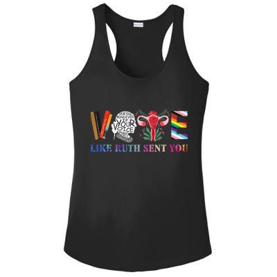 Vote Like Ruth Sent You Gift Ladies PosiCharge Competitor Racerback Tank