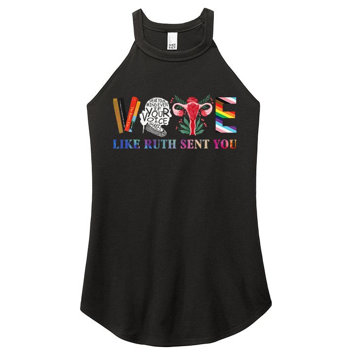 Vote Like Ruth Sent You Gift Women's Perfect Tri Rocker Tank