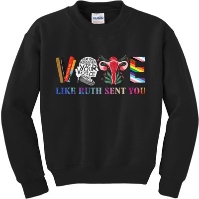 Vote Like Ruth Sent You Gift Kids Sweatshirt