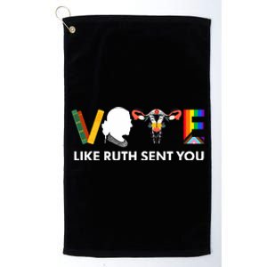 Vote Like Ruth Sent You Uterus Feminist Lgbt Platinum Collection Golf Towel