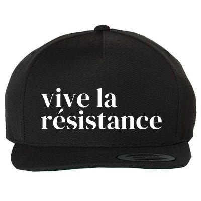 Vive La Resistance Vive La Resistance Wool Snapback Cap