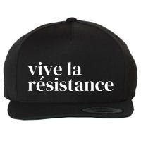 Vive La Resistance Vive La Resistance Wool Snapback Cap