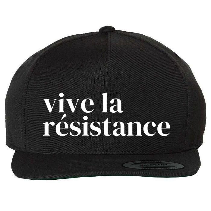 Vive La Resistance Vive La Resistance Wool Snapback Cap