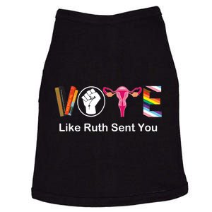 Vote Like Ruth Sent You Uterus Feminist Lgbt Apparel Doggie Tank