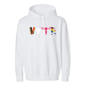 Vote Like Ruth Sent You Uterus Feminist Lgbt Apparel Garment-Dyed Fleece Hoodie