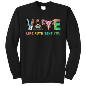 Vote Like Ruth Sent You Rbg Feminist Voting Inspirational Sweatshirt