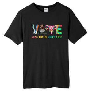 Vote Like Ruth Sent You Rbg Feminist Voting Inspirational Tall Fusion ChromaSoft Performance T-Shirt