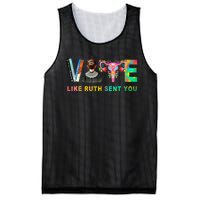 Vote Like Ruth Sent You Rbg Feminist Voting Inspirational Mesh Reversible Basketball Jersey Tank