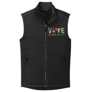 Vote Like Ruth Sent You Rbg Feminist Voting Inspirational Collective Smooth Fleece Vest