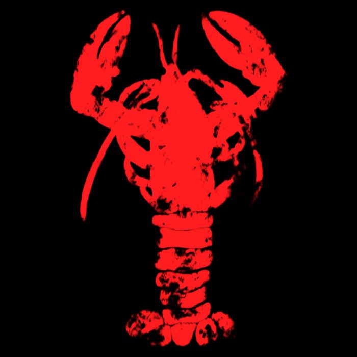 Vintage Lobster Red Imprint Doggie Tank