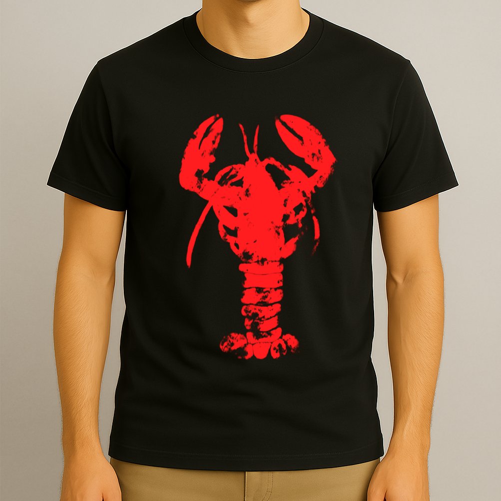 Vintage Lobster Red Imprint T-Shirt