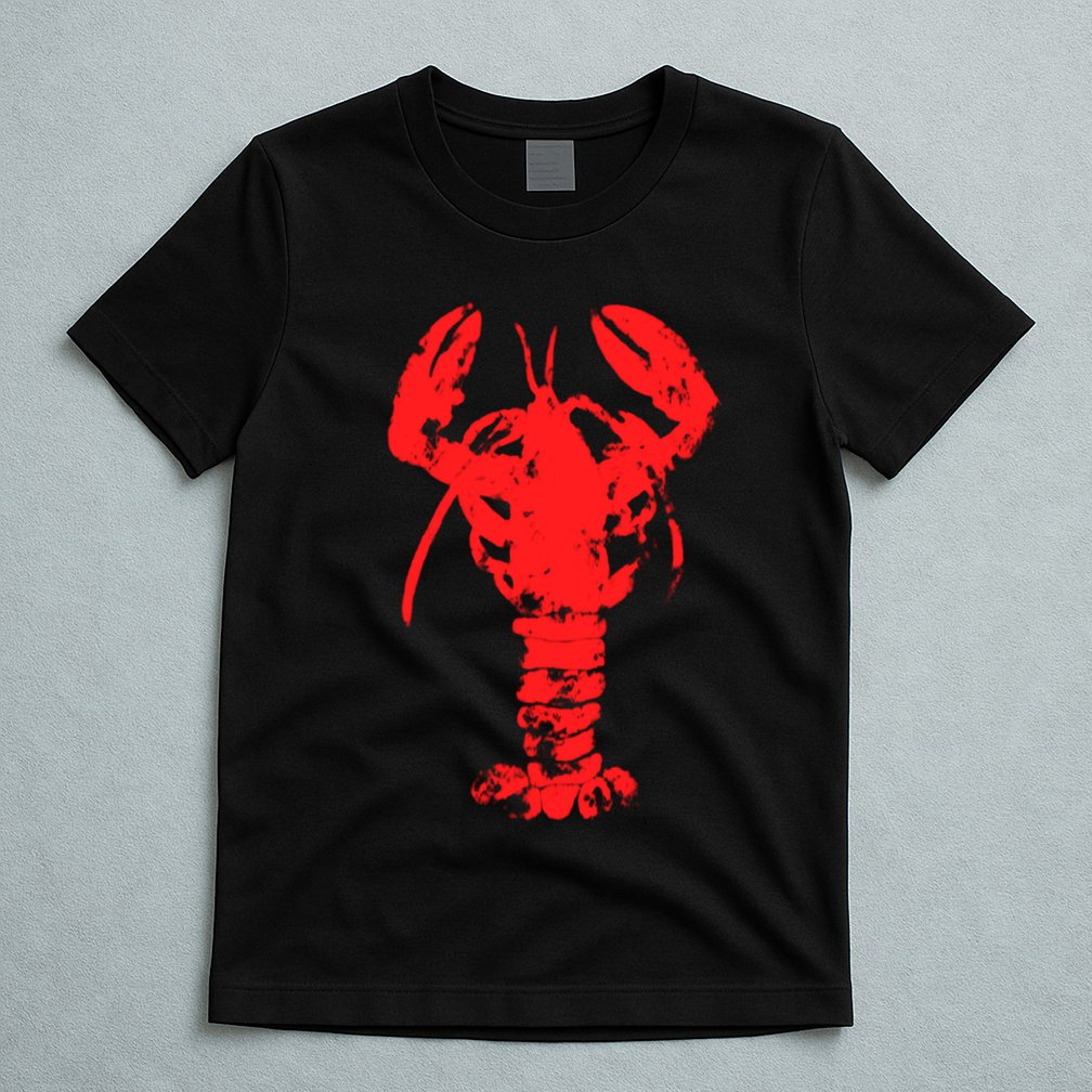 Vintage Lobster Red Imprint T-Shirt