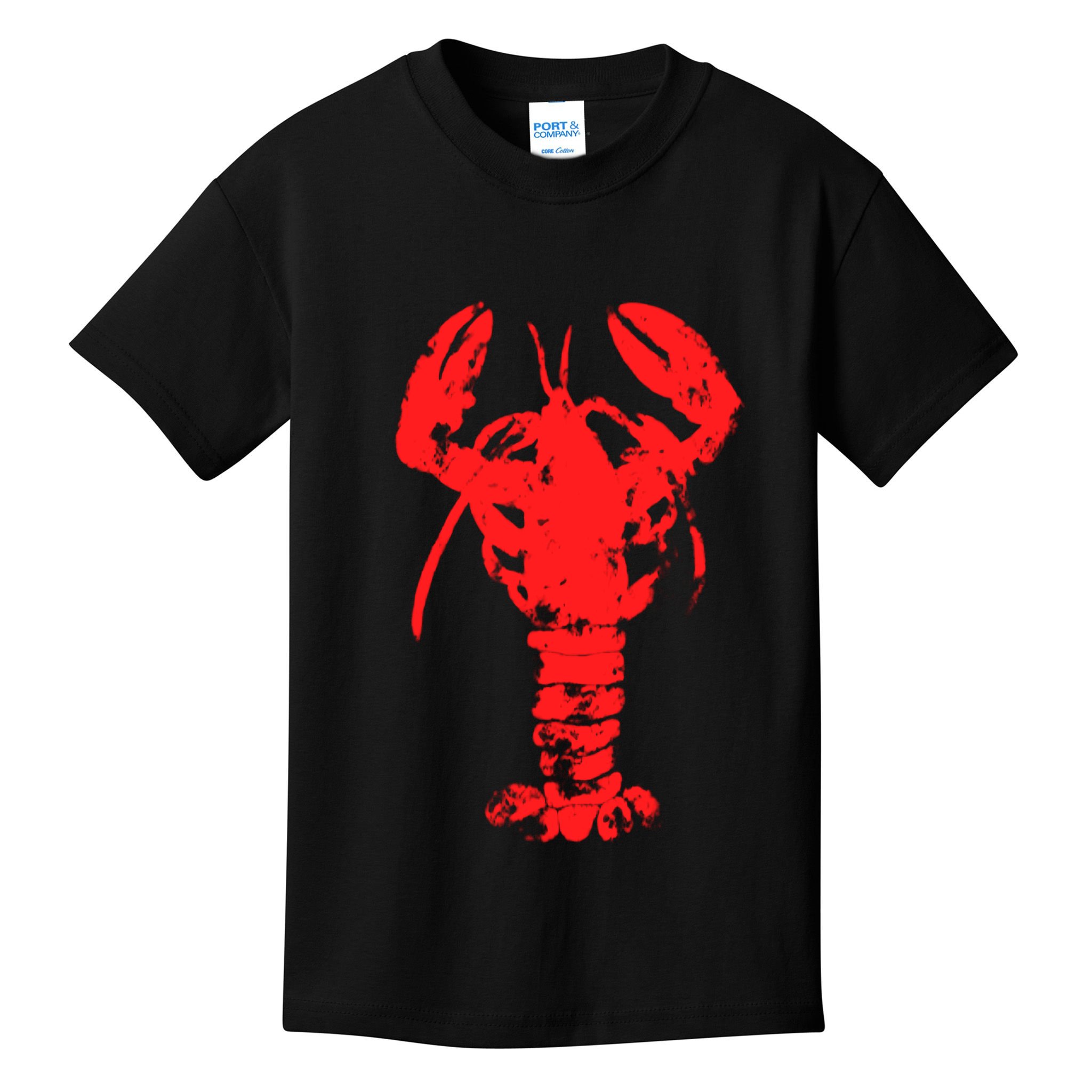 Vintage Lobster Red Imprint Kids T-Shirt