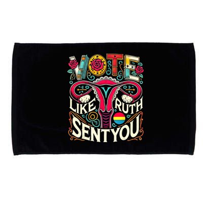 Vote Like Ruth Sent You Rbg Feminist Voting Inspirational Microfiber Hand Towel