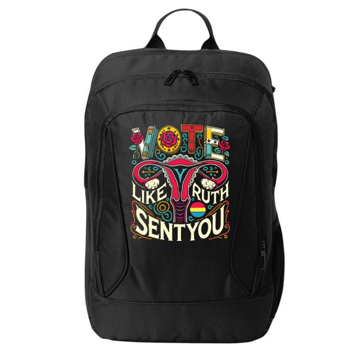 Vote Like Ruth Sent You Rbg Feminist Voting Inspirational City Backpack