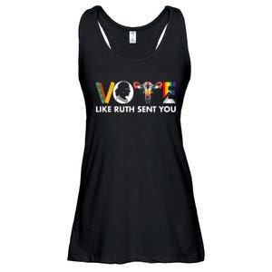 Vote Like Ruth Sent You Funny Uterus Feminist Lgbt Ladies Essential Flowy Tank