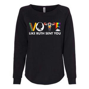 Vote Like Ruth Sent You Funny Uterus Feminist Lgbt Womens California Wash Sweatshirt