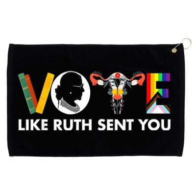 Vote Like Ruth Sent You Funny Uterus Feminist Lgbt Grommeted Golf Towel