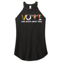 Vote Like Ruth Sent You Funny Uterus Feminist Lgbt Women's Perfect Tri Rocker Tank