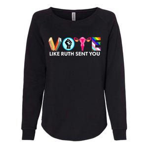 Vote Like Ruth Sent You Funny Uterus Feminist Lgbt Womens California Wash Sweatshirt