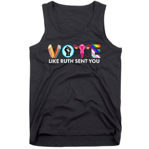 Vote Like Ruth Sent You Funny Uterus Feminist Lgbt Tank Top