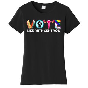 Vote Like Ruth Sent You Funny Uterus Feminist Lgbt Women's T-Shirt