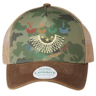 Vote Like Ruth Sent You Ruth Bader Ginsburg Rbg Legacy Tie Dye Trucker Hat