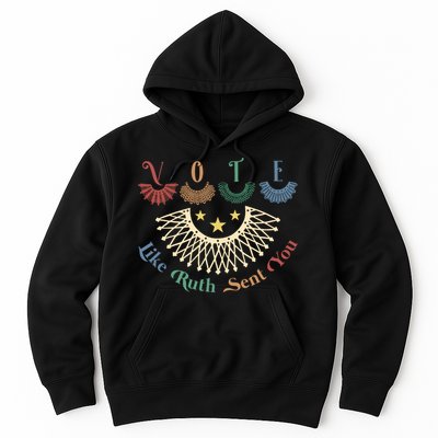 Vote Like Ruth Sent You Ruth Bader Ginsburg Rbg Hoodie