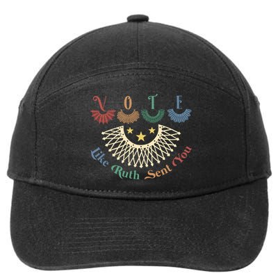 Vote Like Ruth Sent You Ruth Bader Ginsburg Rbg 7-Panel Snapback Hat