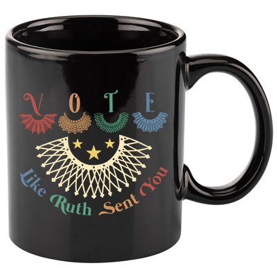 Vote Like Ruth Sent You Ruth Bader Ginsburg Rbg 11oz C Handle Ceramic Mug