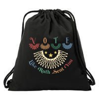 Vote Like Ruth Sent You Ruth Bader Ginsburg Rbg Drawstring Bag