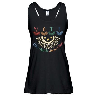 Vote Like Ruth Sent You Ruth Bader Ginsburg Rbg Ladies Essential Flowy Tank