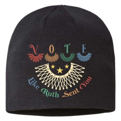 Vote Like Ruth Sent You Ruth Bader Ginsburg Rbg Sustainable Beanie