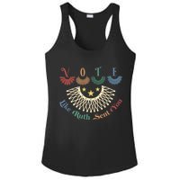 Vote Like Ruth Sent You Ruth Bader Ginsburg Rbg Ladies PosiCharge Competitor Racerback Tank