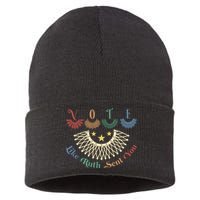 Vote Like Ruth Sent You Ruth Bader Ginsburg Rbg Sustainable Knit Beanie