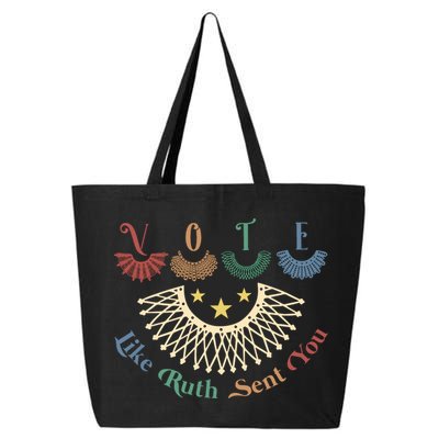 Vote Like Ruth Sent You Ruth Bader Ginsburg Rbg 25L Jumbo Tote