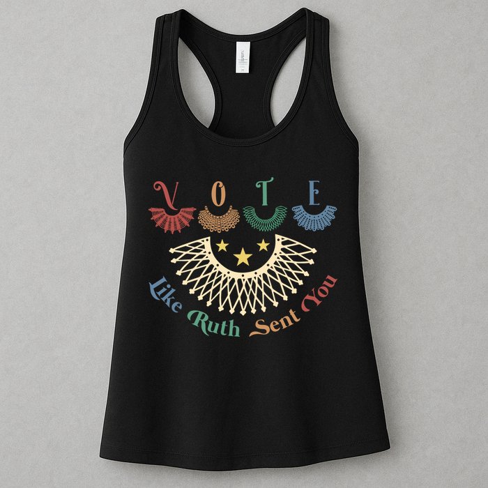 Vote Like Ruth Sent You Ruth Bader Ginsburg Rbg Womens Tank Top